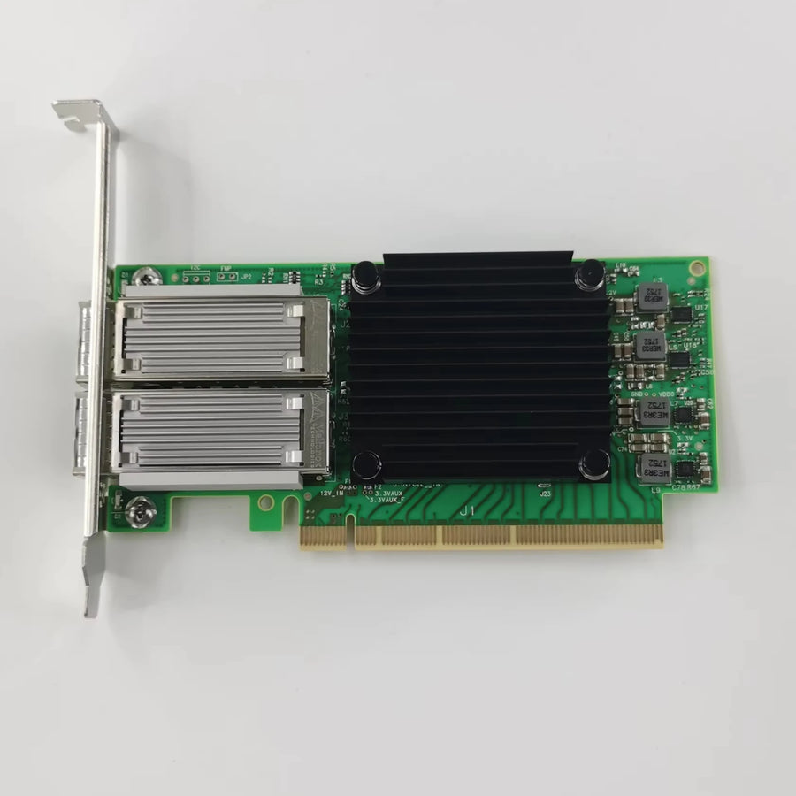 Used Mellanox ConnectX-5 MCX516A-CCAT 100GbE Dual-Port PCIe 3.0 Network Adapter
