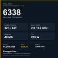 Intel Xeon Gold 6338 32-core server processor, FCLGA4189, sSpec SRKJ9 - reference spec card