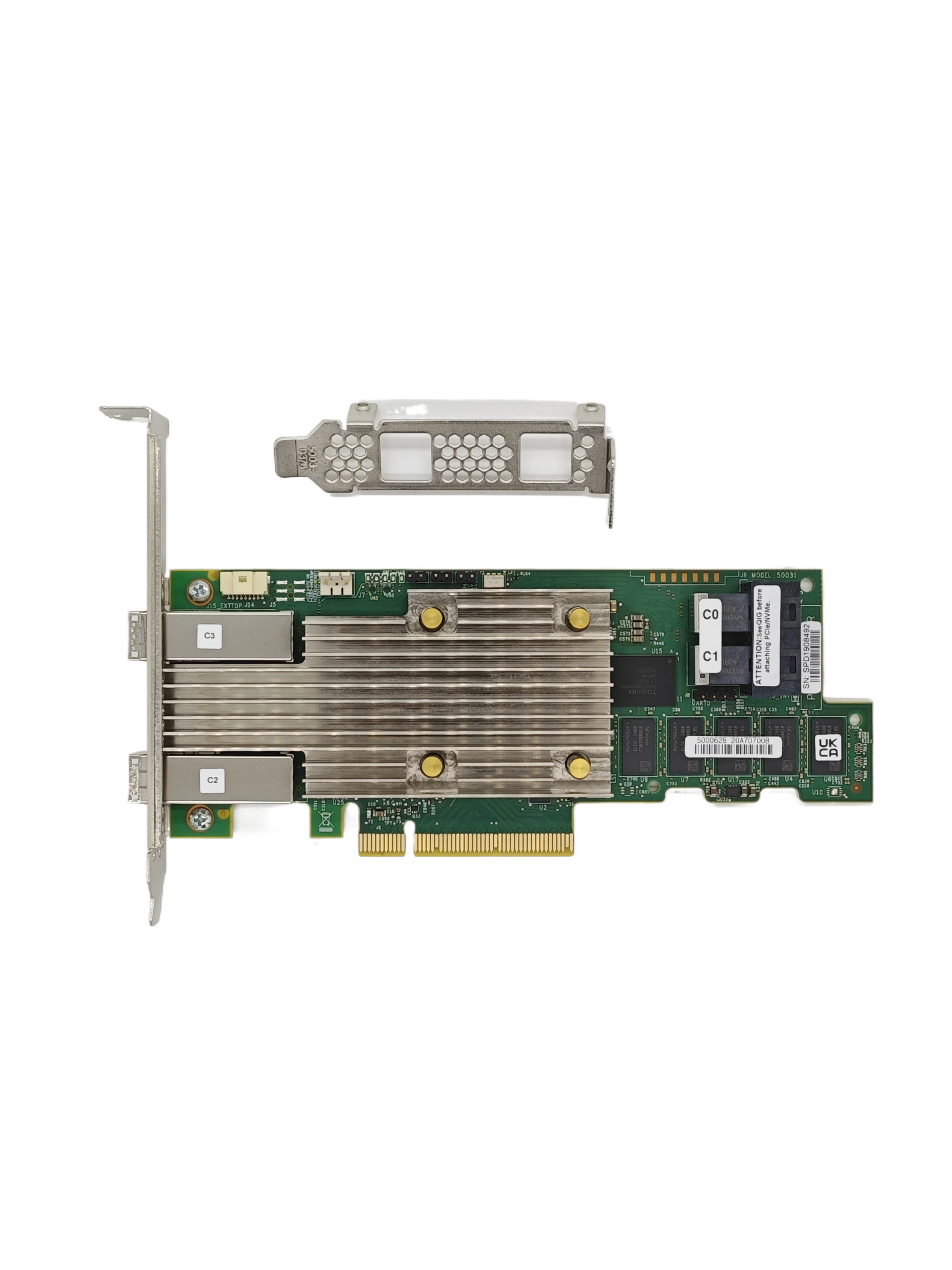 PCIe RAID Controller Broadcom 9480-8i8e 12Gb/s SAS SATA NVMe Tri-Mode Enterprise Server Storage