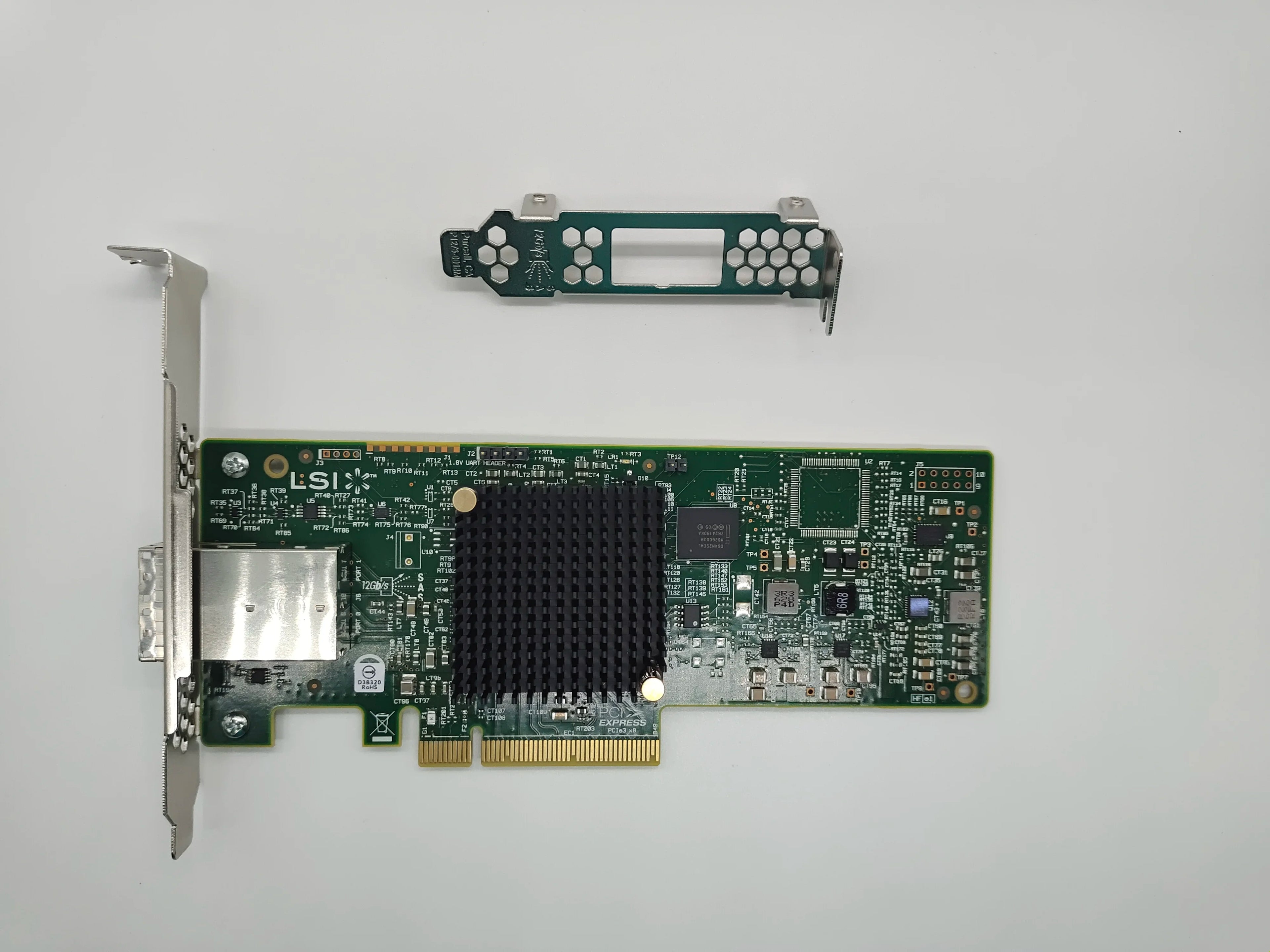 Server Storage Expansion HBA Card Used Quadro LSI 9300-8E SAS HBA 12Gbps 8-Ports External PCI Express 3.0 Host Bus Adapter